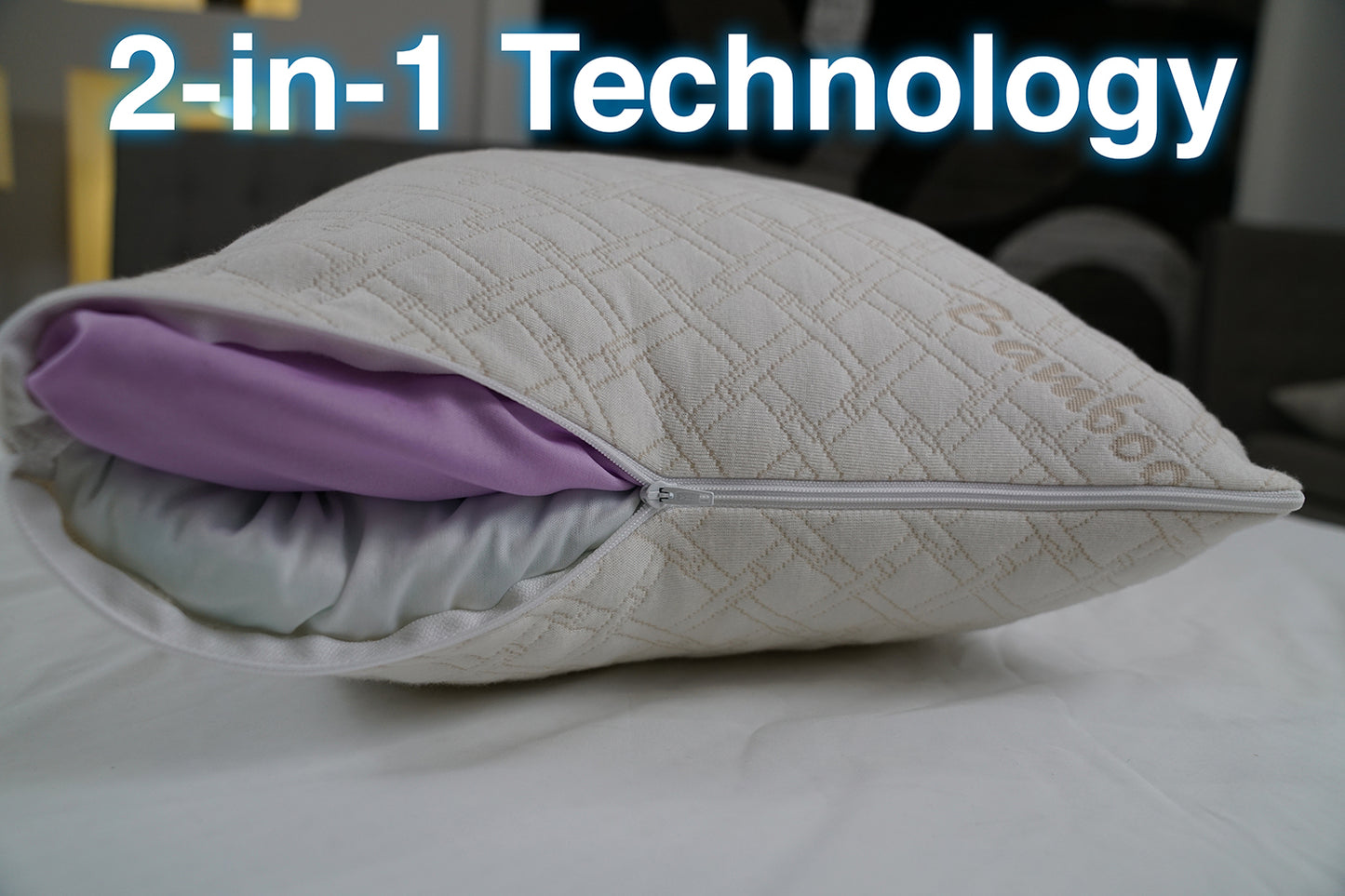 CozyCloud™ Deluxe 2-in-1 Adjustable Memory Foam Pillow