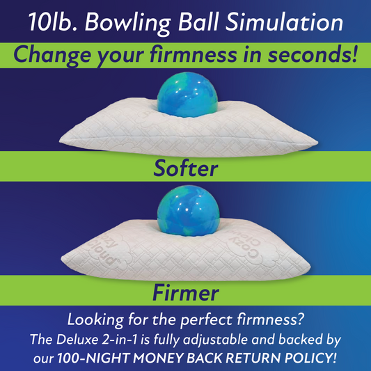 CozyCloud™ Deluxe 2-in-1 Adjustable Memory Foam Pillow