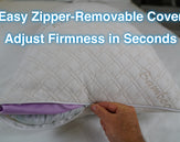 CozyCloud™ Deluxe 2-in-1 Adjustable Memory Foam Pillow