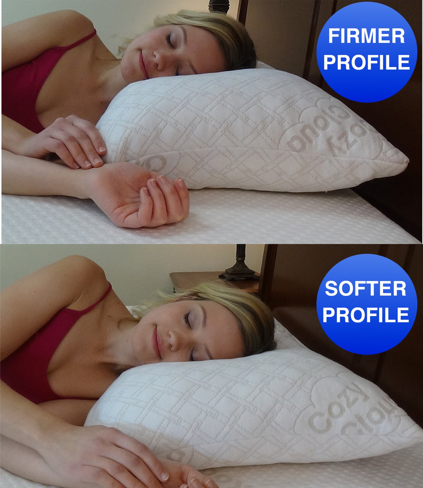 CozyCloud™ Deluxe 2-in-1 Adjustable Memory Foam Pillow