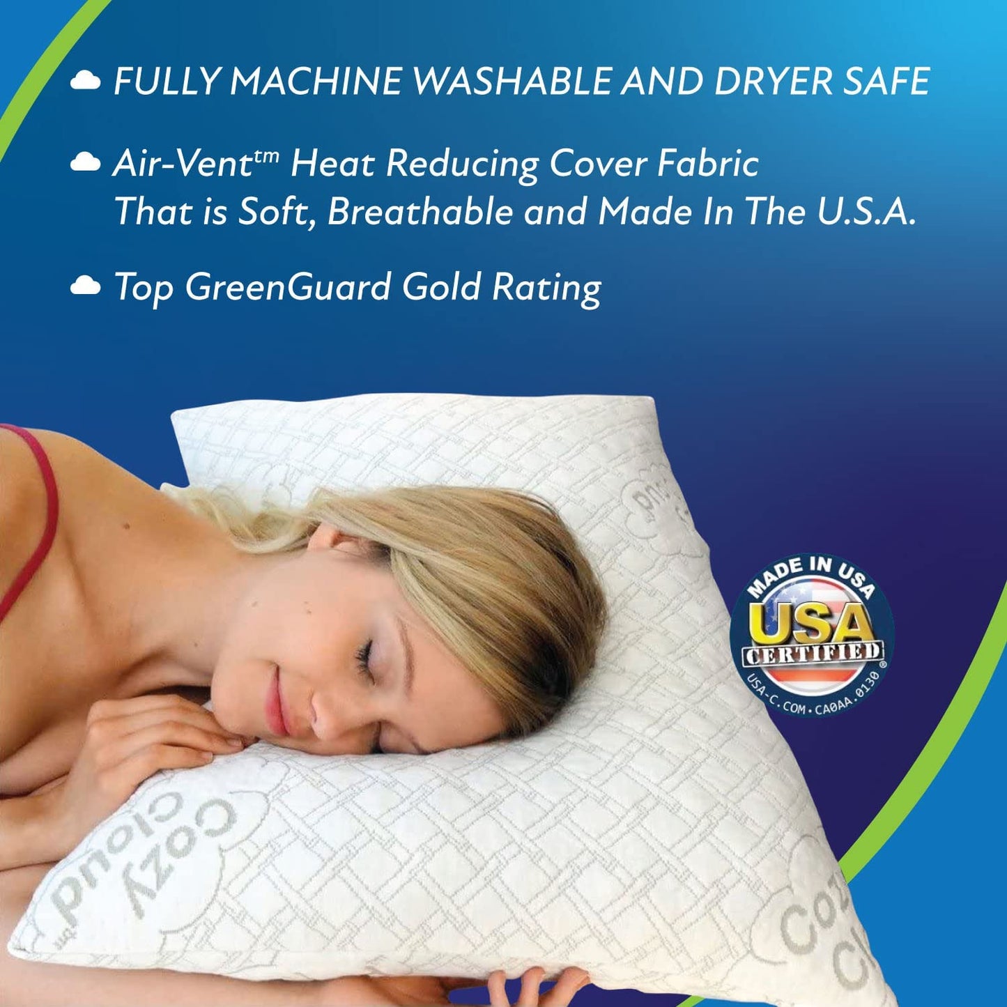 CozyCloud™ Original Bamboo Memory Foam Pillow